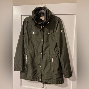 Michael Kors Women's Green Parka Jacket Size Small